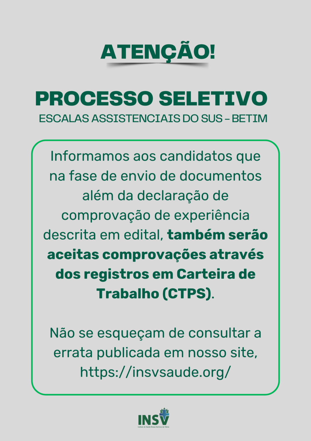 Atenção Errata 02 PSS Escala Certa INSV